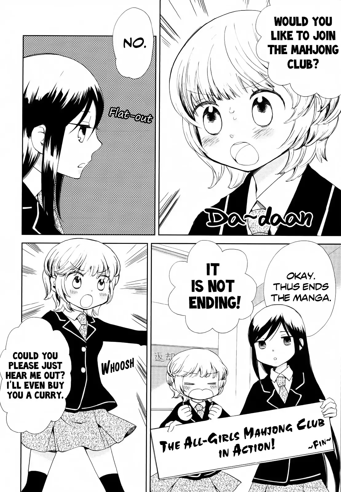 Houkago! (Anthology) Chapter 1.2 page 4 - Vol.1 Chapter 2: The All-Girls Mahjong Club in Action! (Hakamada Mera)