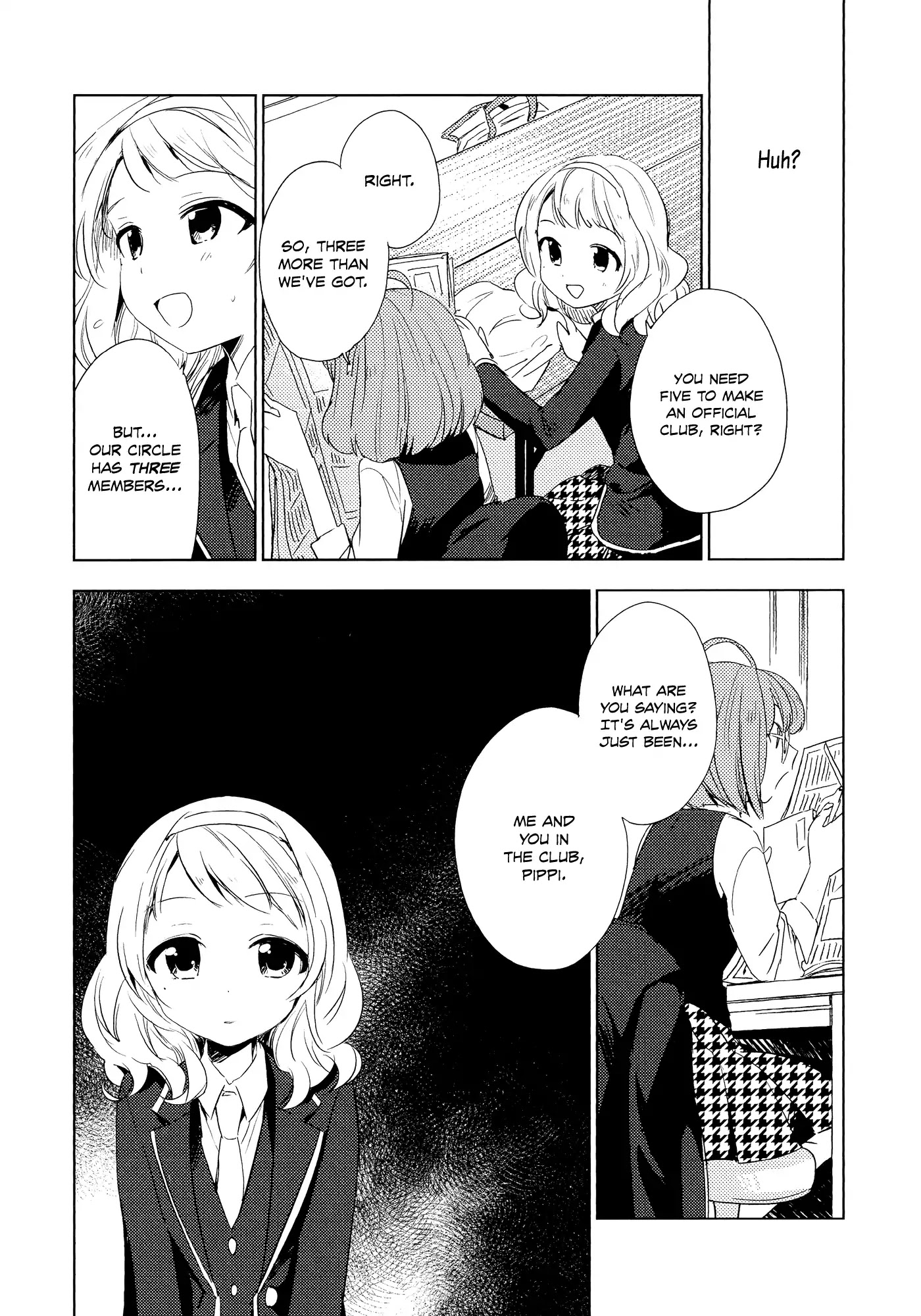 Houkago! (Anthology) Chapter 2.1 page 19 - Vol.2 Chapter 1: The Azure Bird and Spring Wind (Yurihara Aki)