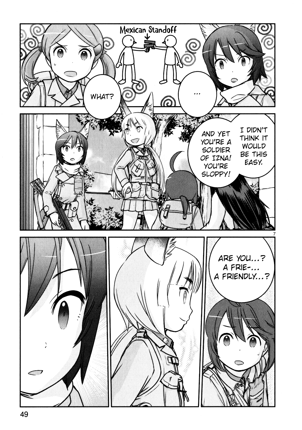 Houkago Assault Girls Chapter 10 page 7 - Chapter 10: The Mysterious Soldiers! Wait for Reinforcements!