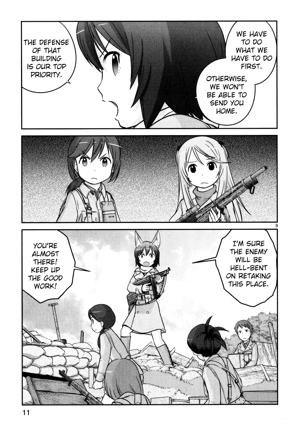Houkago Assault Girls Chapter 9 page 13 - Chapter 9: The Hard Way Home! Defending Ourselves Against The Enemy!