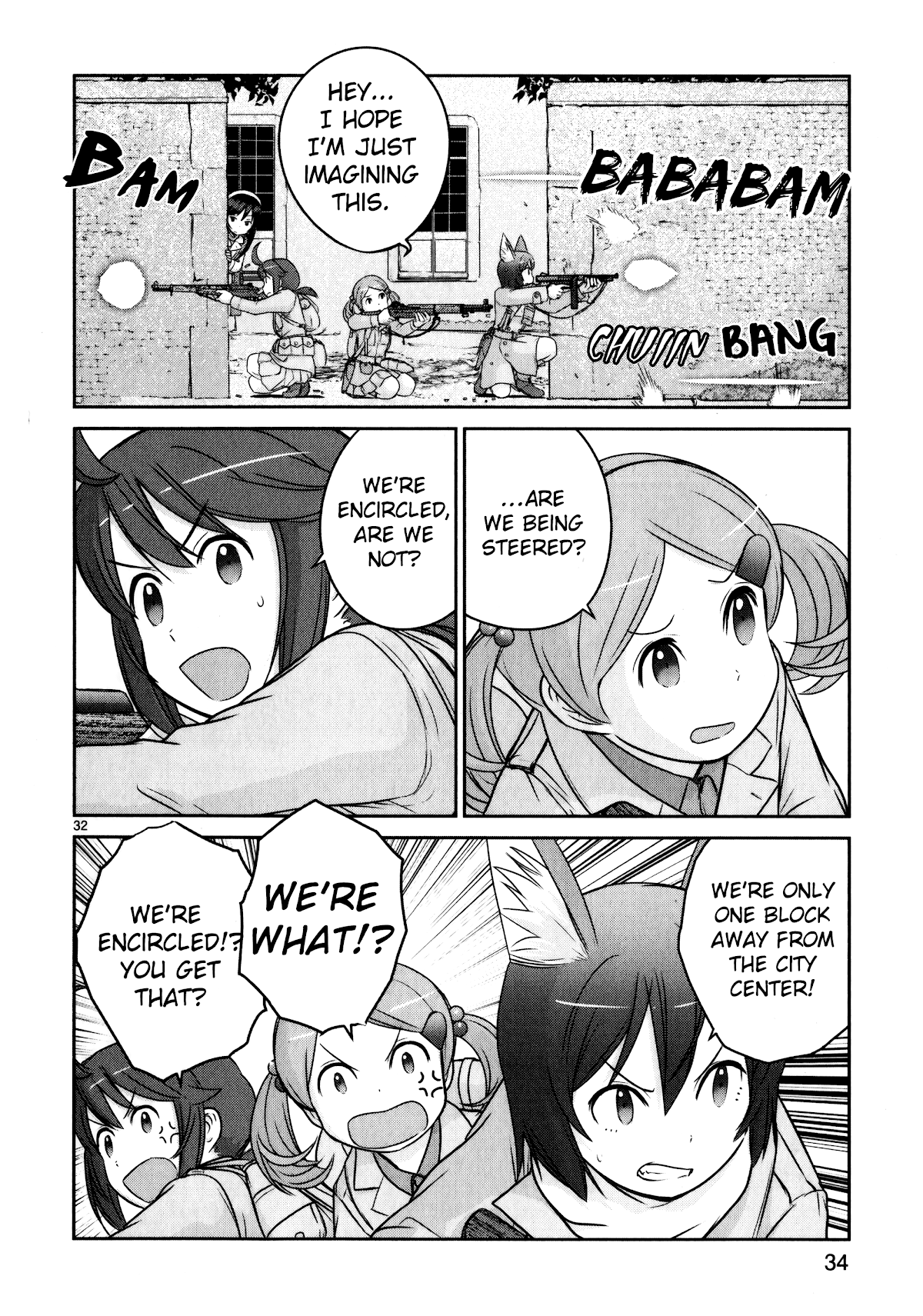 Houkago Assault Girls Chapter 9 page 36 - Chapter 9: The Hard Way Home! Defending Ourselves Against The Enemy!