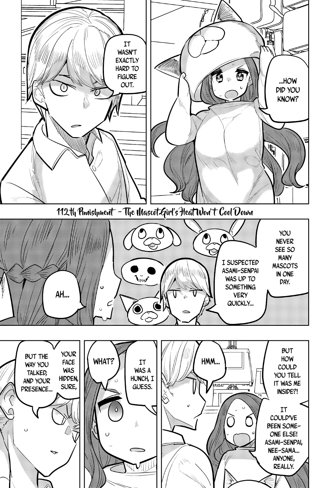 Houkago no Goumon Shoujo Chapter 112 page 1 - Chapter 112: The Mascot Girl's Heat Won't Cool Down