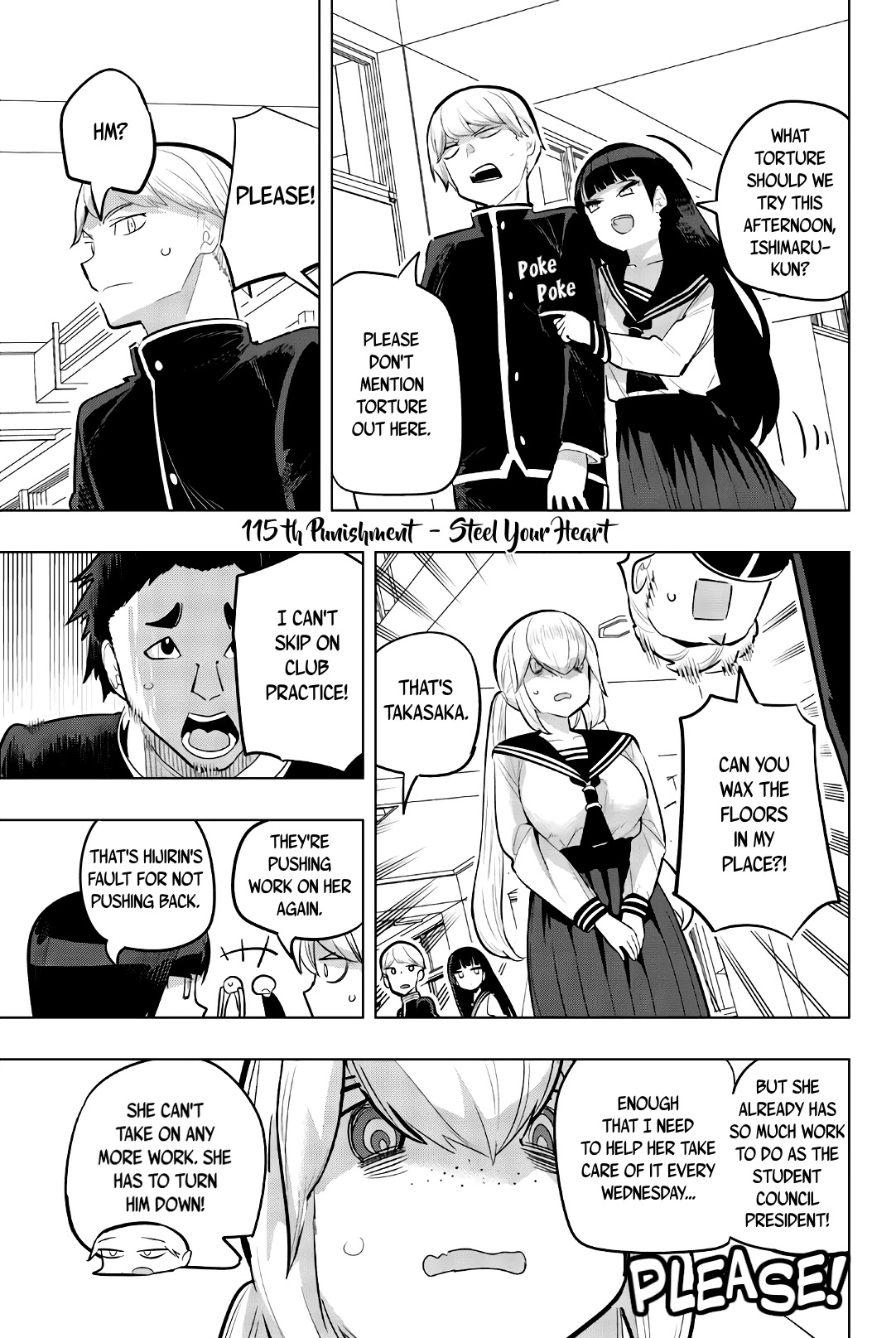 Houkago no Goumon Shoujo Chapter 115 page 1 - Chapter 115: Steel Your Heart