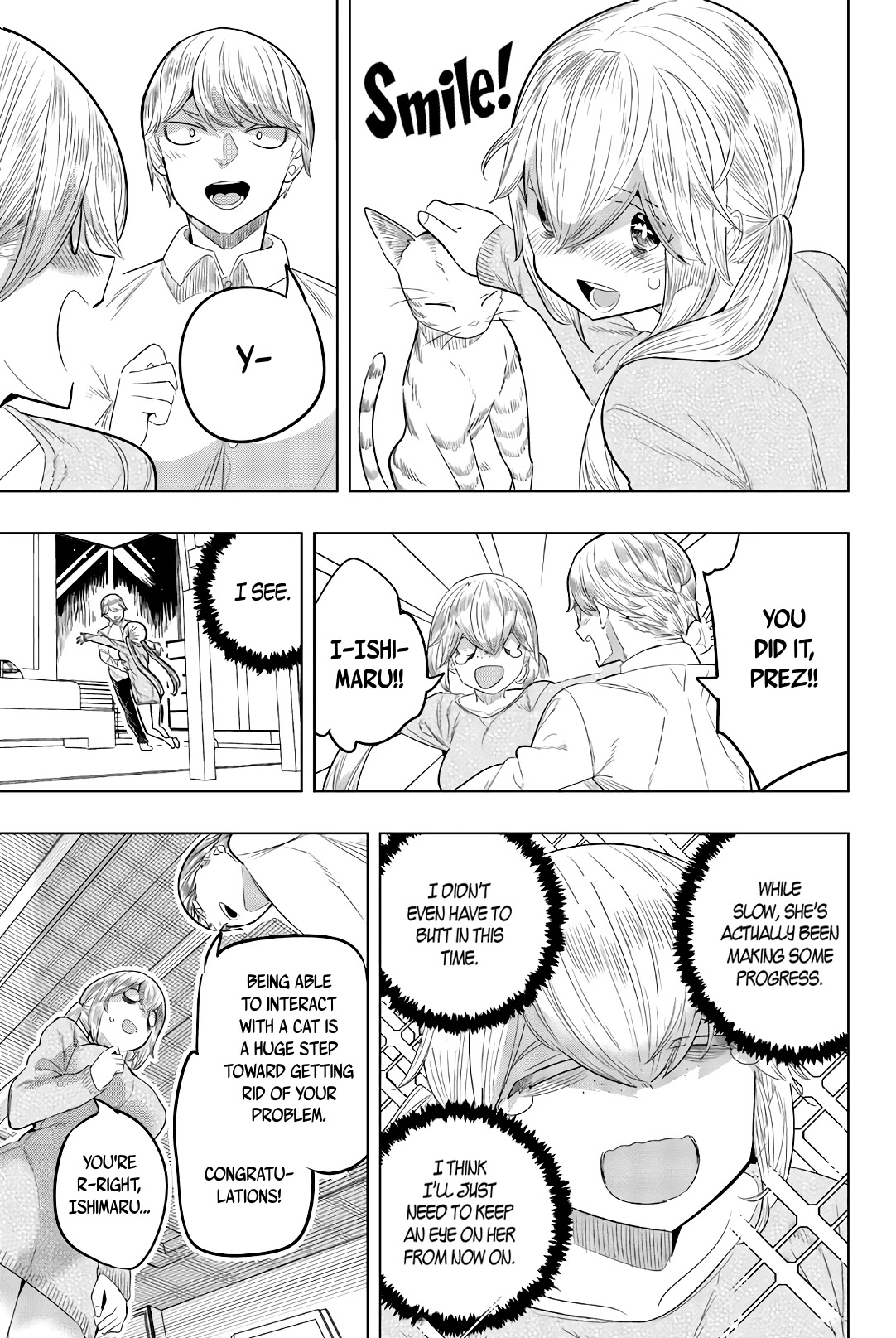 Houkago no Goumon Shoujo Chapter 130 page 11 - Chapter 130: Mewscommunication Pains