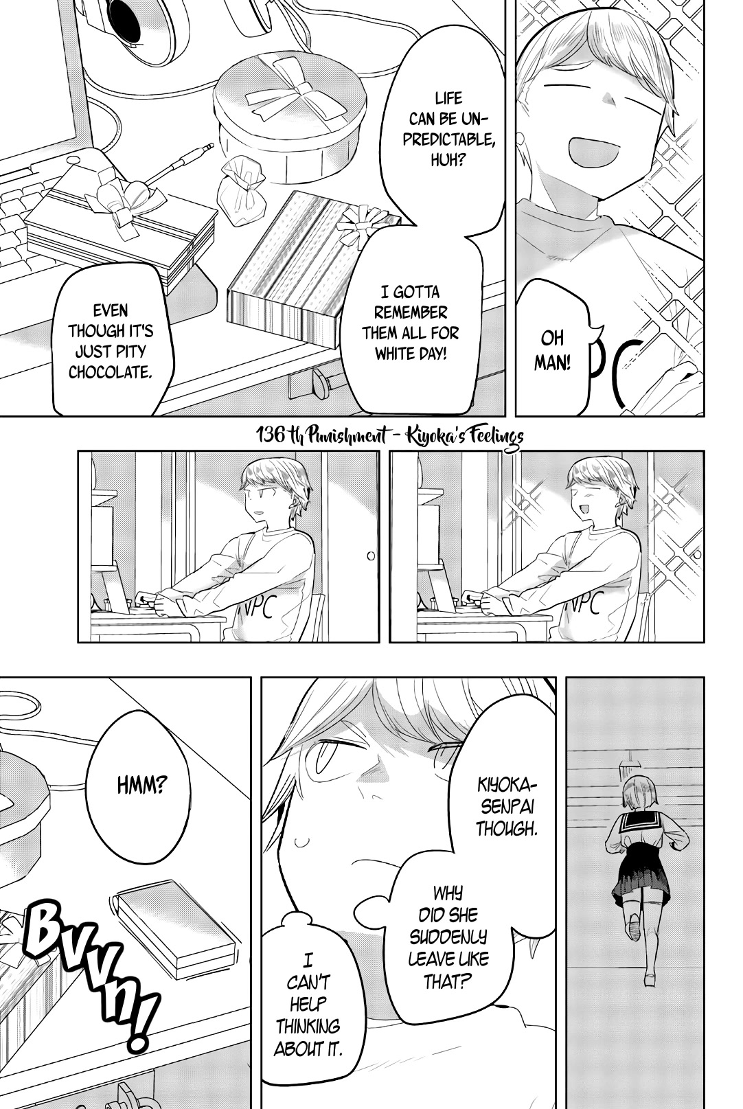 Houkago no Goumon Shoujo Chapter 136 page 1 - Chapter 136: Kiyoka's Feelings