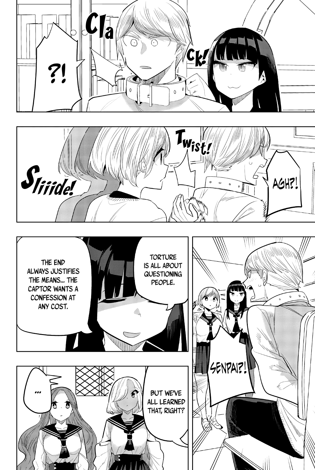 Houkago no Goumon Shoujo Chapter 137 page 10 - Chapter 137: Kiyoka Sasahara Wants To Know!