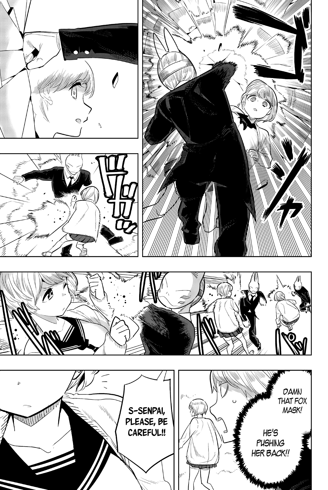 Houkago no Goumon Shoujo Chapter 146 page 7 - Chapter 146: Kiyoka vs Fox Mask