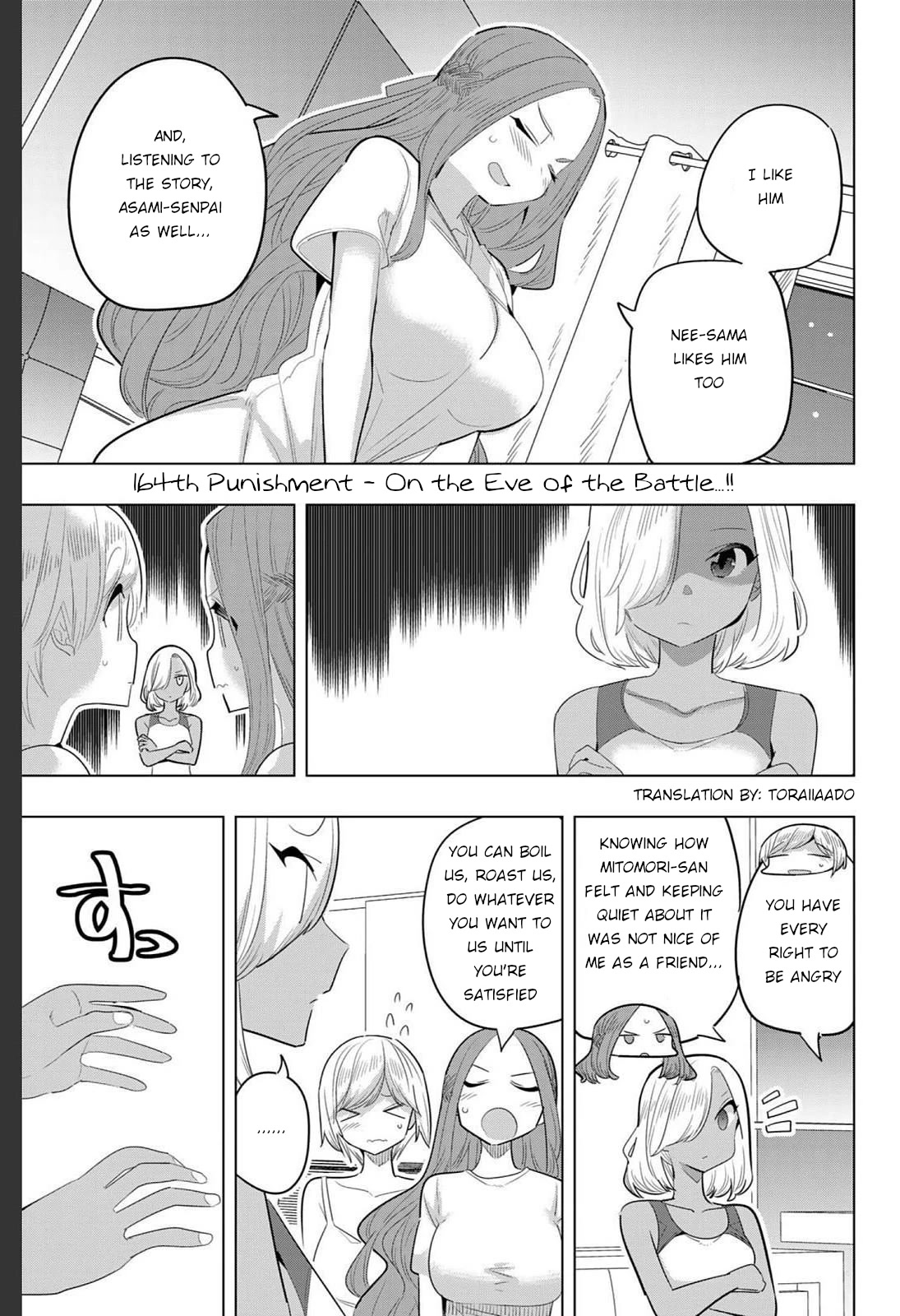 Houkago no Goumon Shoujo Chapter 164 page 1 - Chapter 164: On the Eve of the Battle...!!