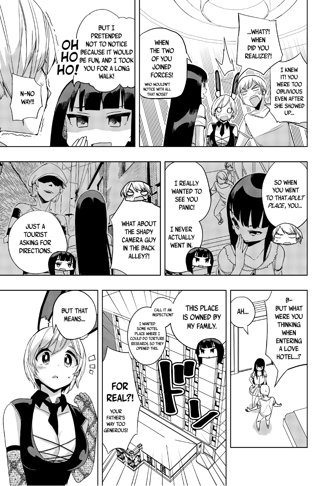 Houkago no Goumon Shoujo Chapter 18 page 7 - Chapter 18: Fun and Games at the Love Hotel ♥