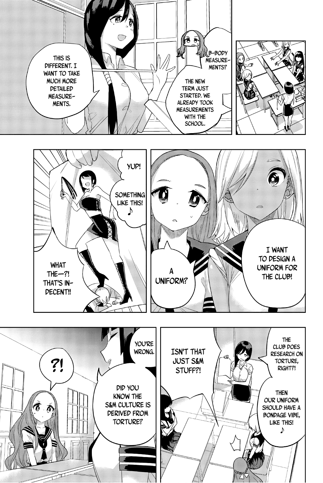 Houkago no Goumon Shoujo Chapter 24 page 3 - Chapter 24: Sexy Fun Body Measurements ♪