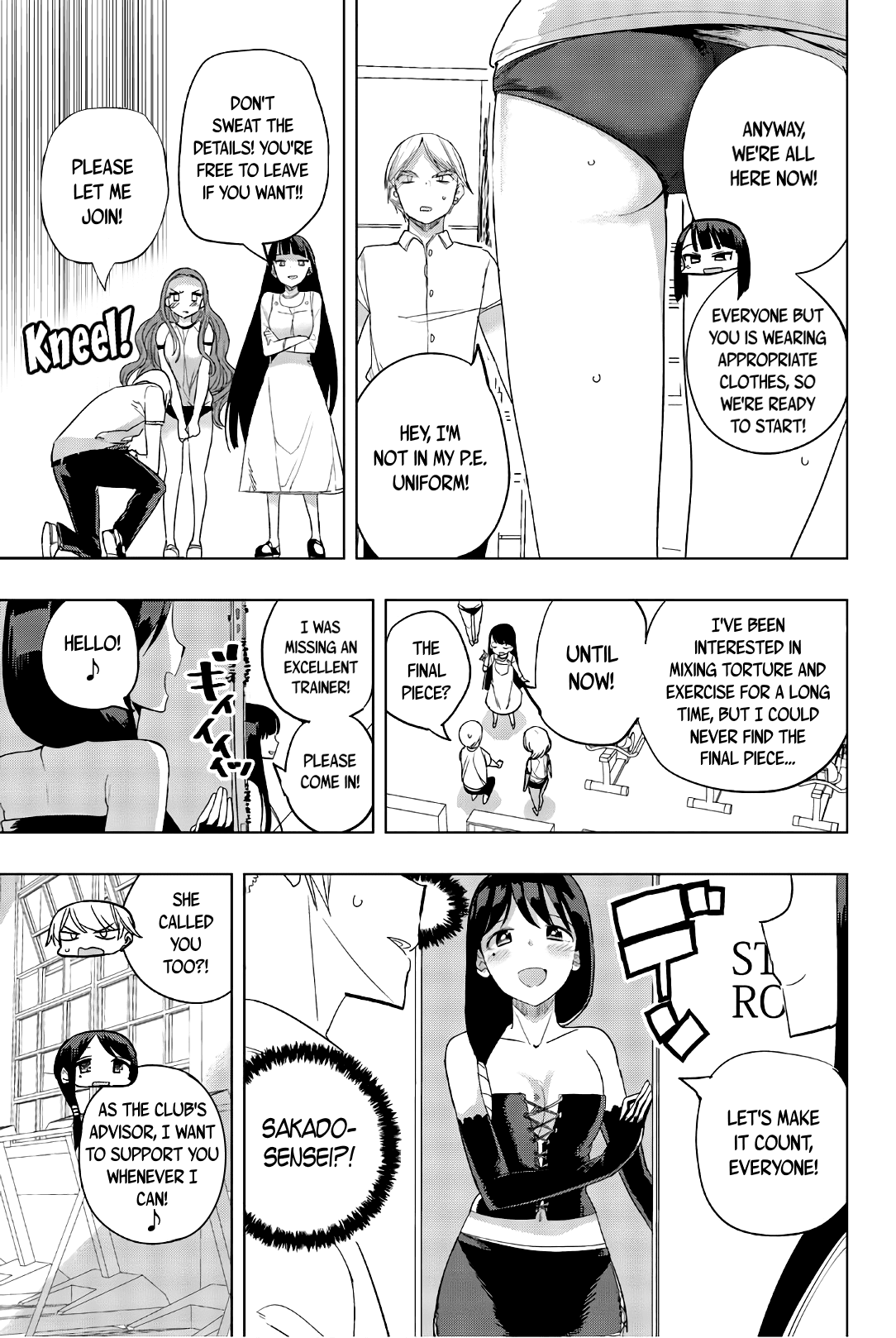 Houkago no Goumon Shoujo Chapter 26 page 9 - Chapter 26: Shape up, Kiyoka! ♥