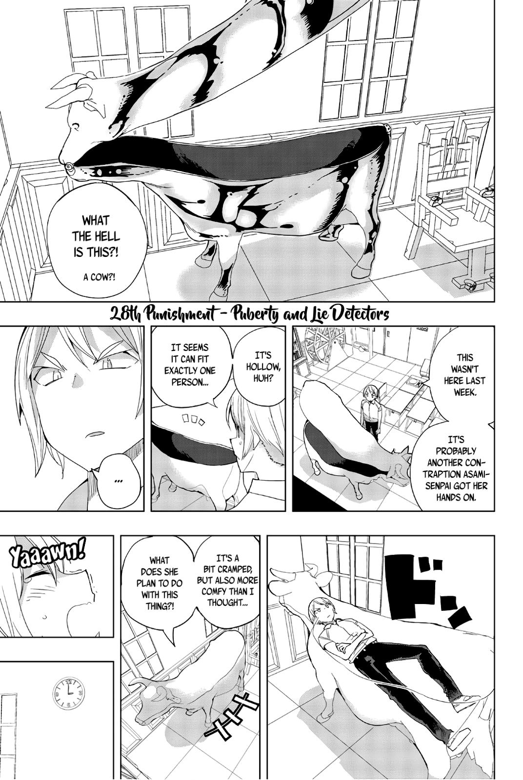 Houkago no Goumon Shoujo Chapter 28 page 1 - Chapter 28