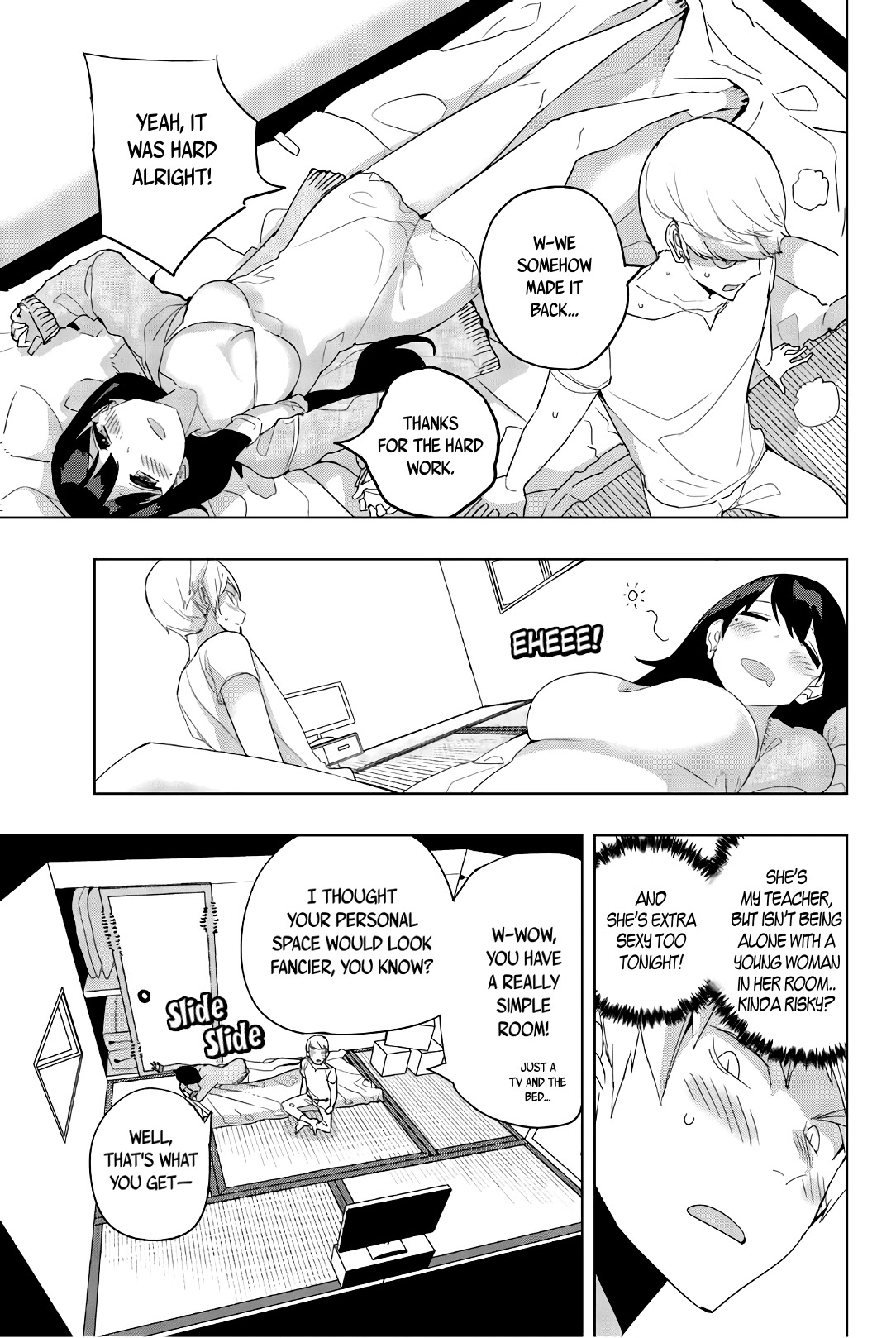 Houkago no Goumon Shoujo Chapter 36 page 5 - Chapter 36: At Sensei's House ♥