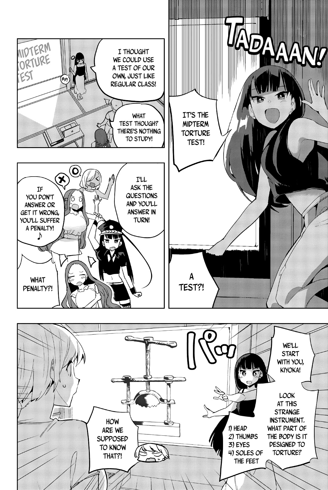 Houkago no Goumon Shoujo Chapter 41 page 4 - Chapter 41: Midterm Torture Test ♥
