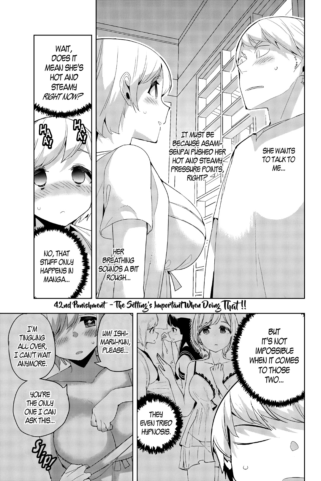 Houkago no Goumon Shoujo Chapter 42 page 1 - Chapter 42: The Setting's Important When Doing THAT!!