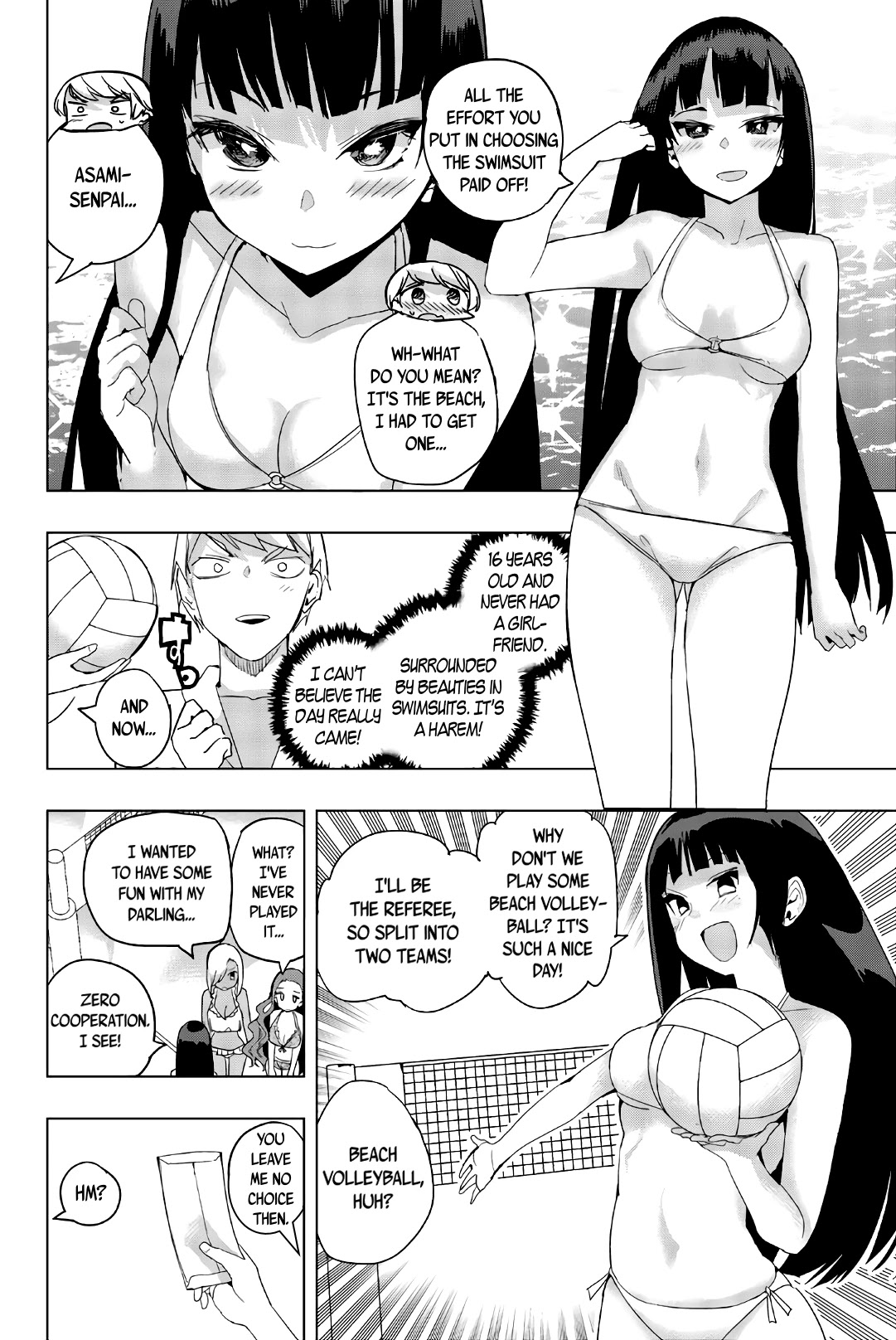 Houkago no Goumon Shoujo Chapter 43 page 4 - Chapter 43: Boob Volley on the Beach ♥