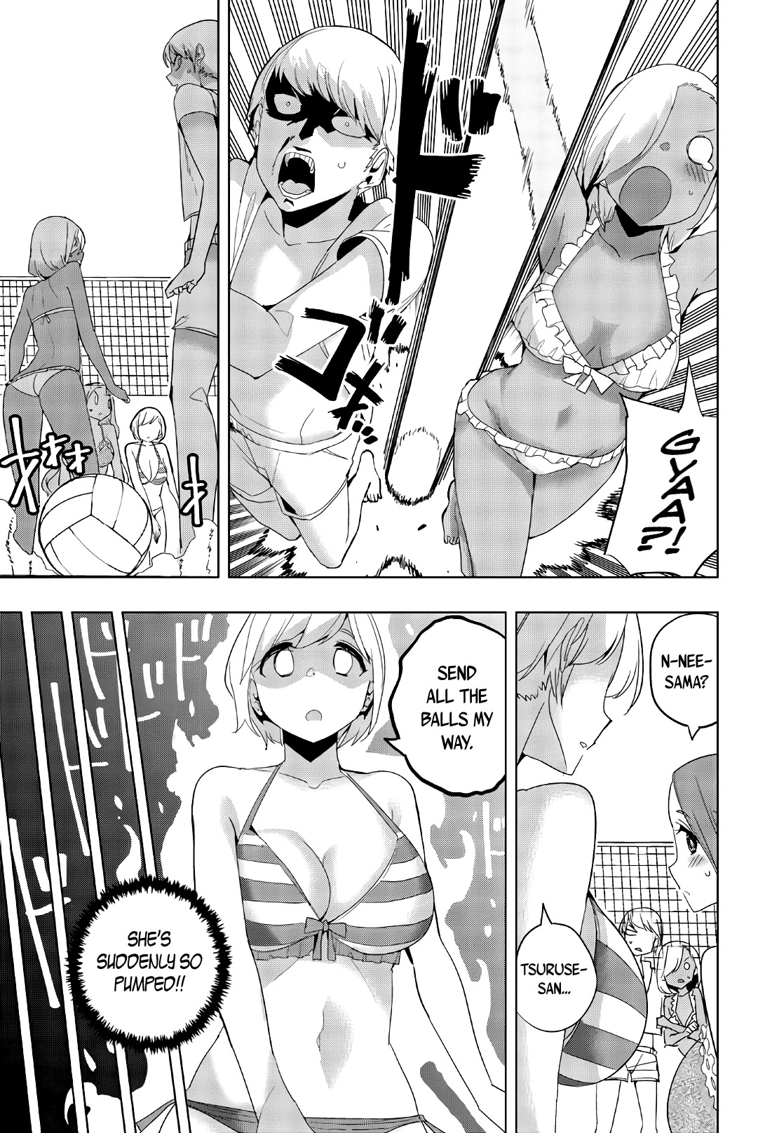 Houkago no Goumon Shoujo Chapter 43 page 9 - Chapter 43: Boob Volley on the Beach ♥