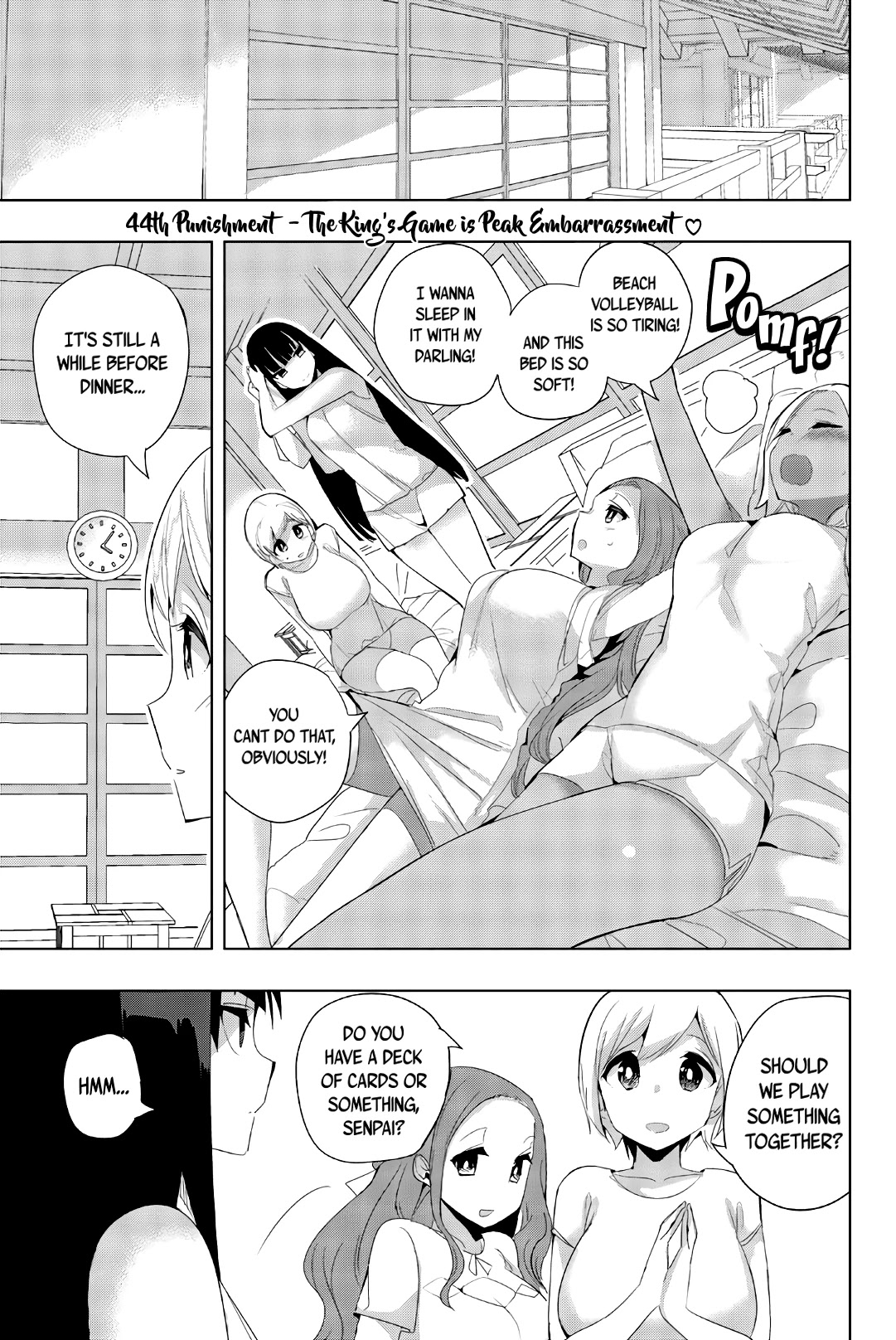 Houkago no Goumon Shoujo Chapter 44 page 1 - Chapter 44: The King's Game is Peak Embarrassment ♥