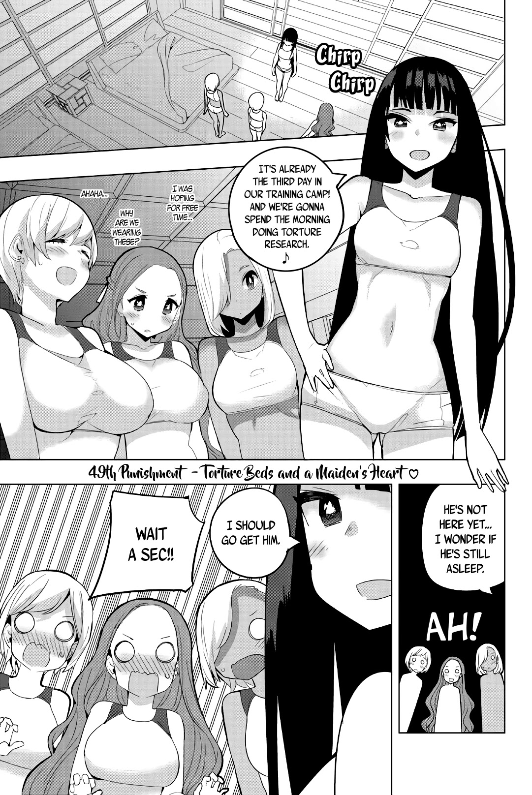 Houkago no Goumon Shoujo Chapter 49 page 1 - Chapter 49: Torture Beds and a Maiden's Heart ♥