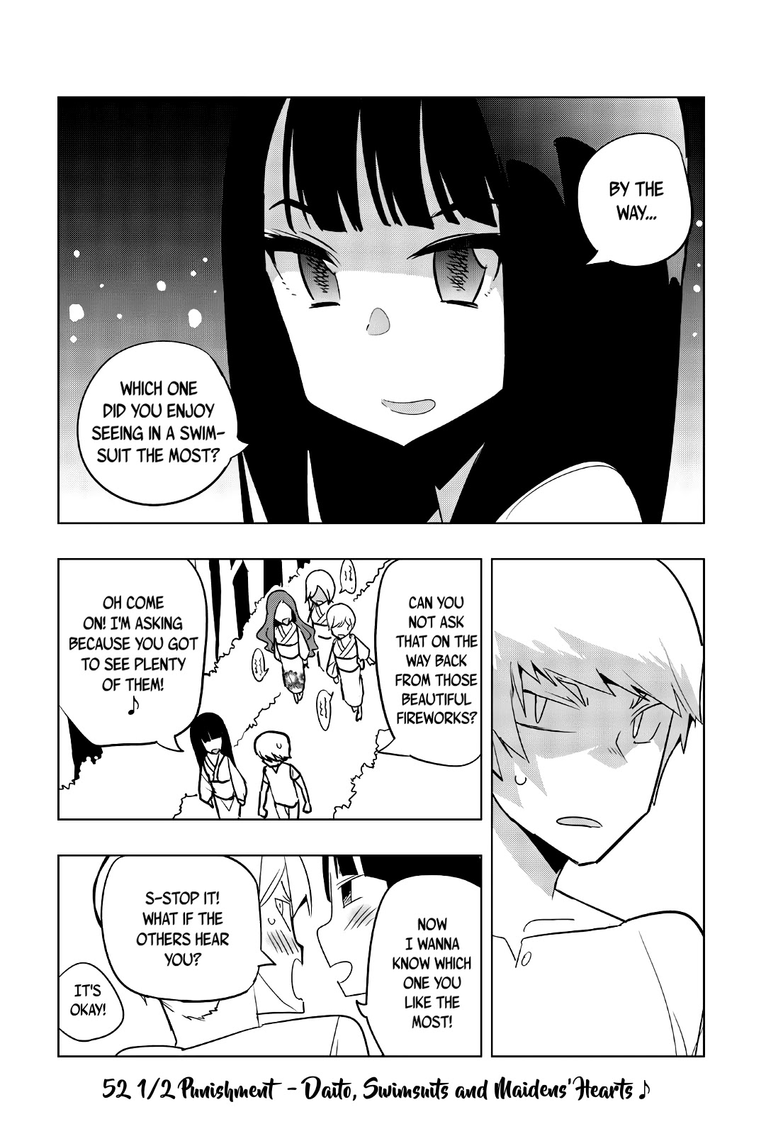 Houkago no Goumon Shoujo Chapter 52.5 page 1 - Chapter 52.5: Daito, Swimsuits and Maidens' Hearts ♪