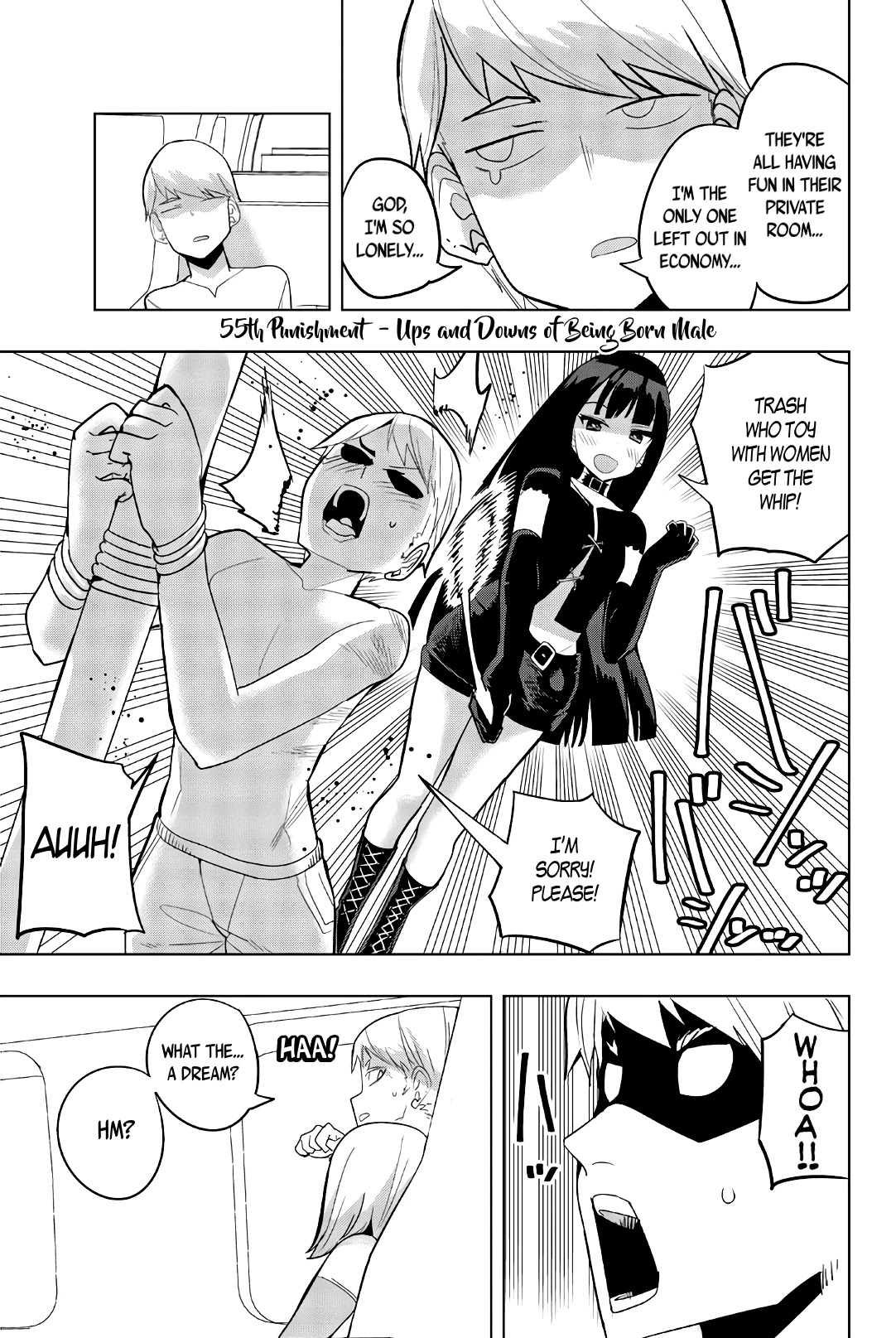 Houkago no Goumon Shoujo Chapter 55 page 1 - Chapter 55: Ups and Downs of Being Born Male