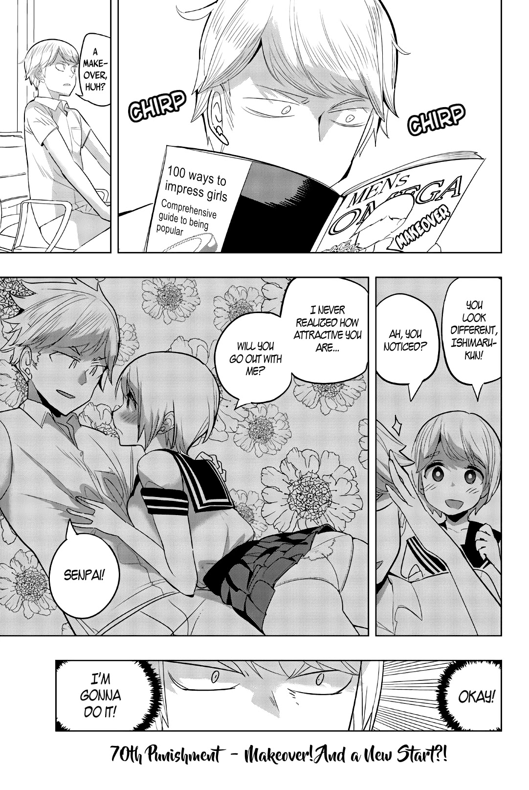 Houkago no Goumon Shoujo Chapter 70 page 1 - Chapter 70: Makeover! And a New Start!?