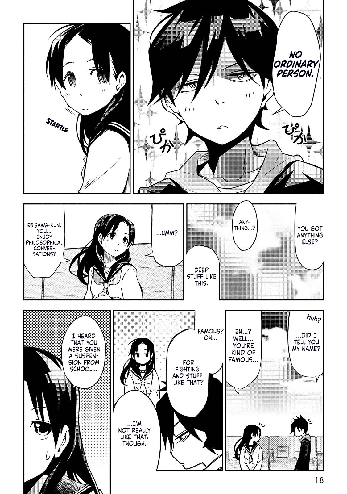 Houkago no Tetsugaku-san Chapter 1 page 18 - Chapter 1: Raison d'être on the Rooftop