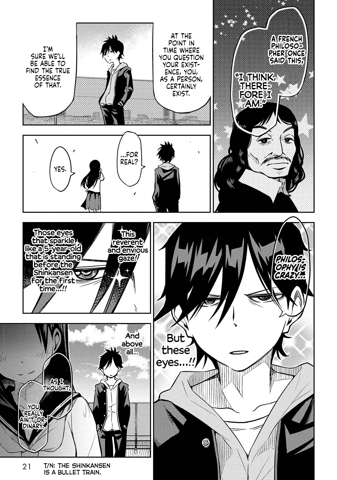 Houkago no Tetsugaku-san Chapter 1 page 21 - Chapter 1: Raison d'être on the Rooftop