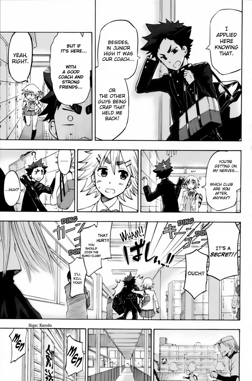 Houkago Sword Club Chapter 1 page 14 - Chapter 1 : A Shinai That Can't Fly is Only a Shinai