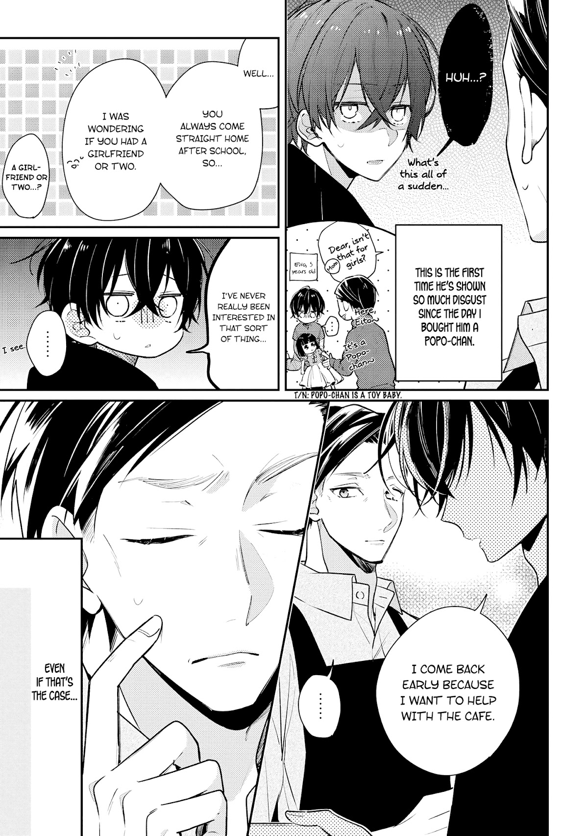 Houkago wa Kissaten de Chapter 13 page 11 - Chapter 13: Father and Son