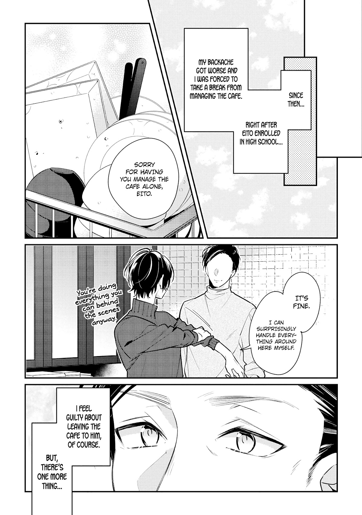 Houkago wa Kissaten de Chapter 13 page 12 - Chapter 13: Father and Son