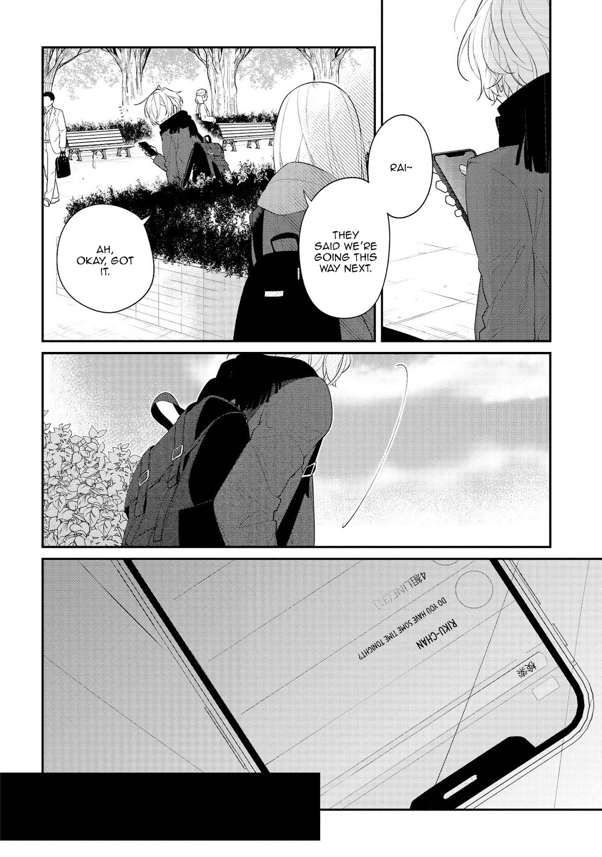 Houkago wa Kissaten de Chapter 35 page 18 - Chapter 35: The hand that I held