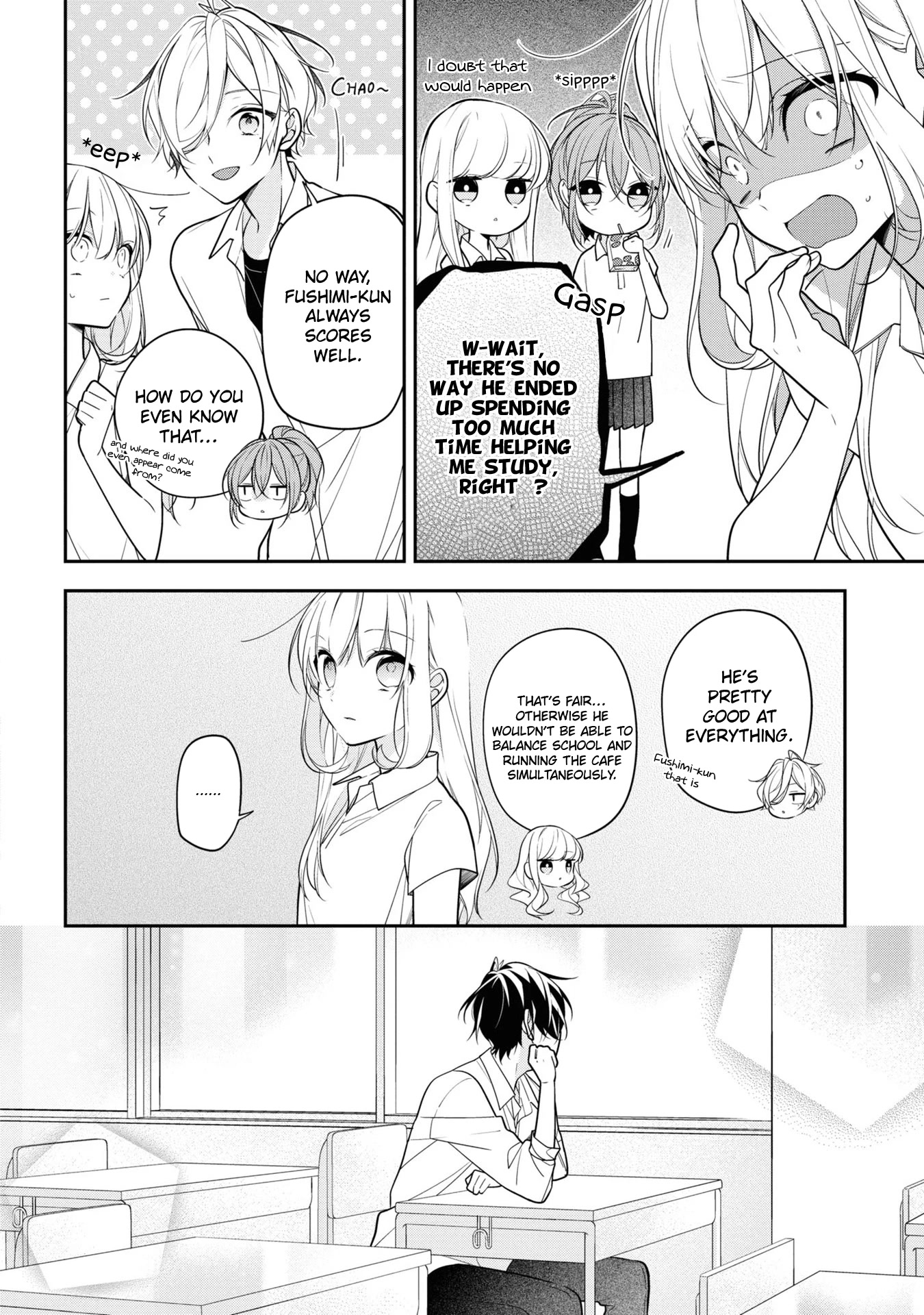 Houkago wa Kissaten de Chapter 48 page 8 - Chapter 48: His Countenance