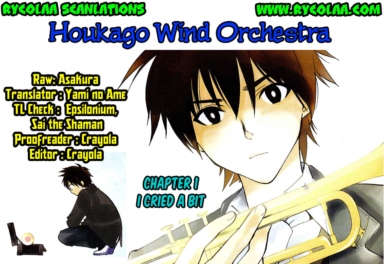 Houkago Wind Orchestra Chapter 1 page 1 - Chapter 1: I Cried a Bit