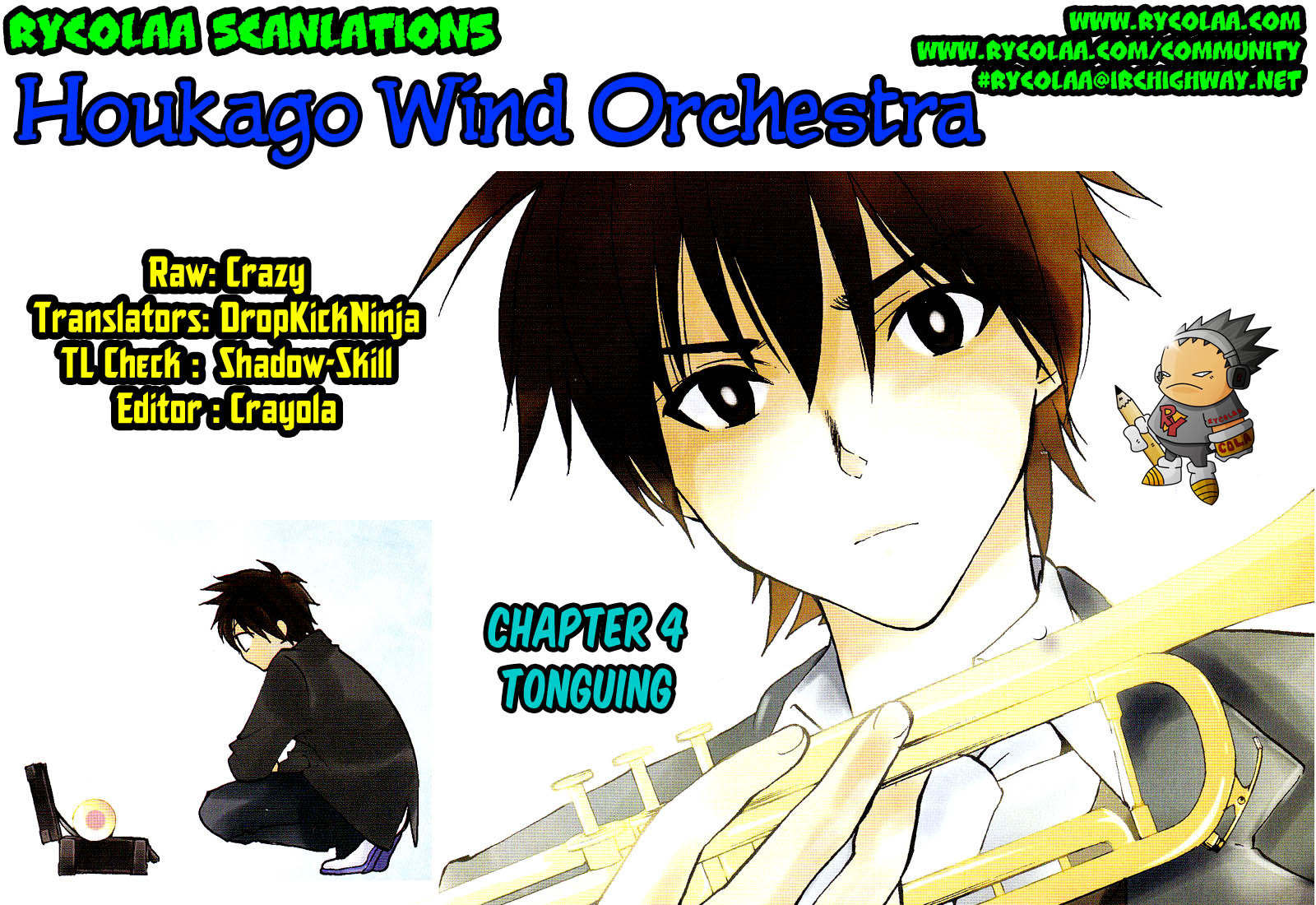 Houkago Wind Orchestra Chapter 4 page 1 - Chapter 4: Tonguing