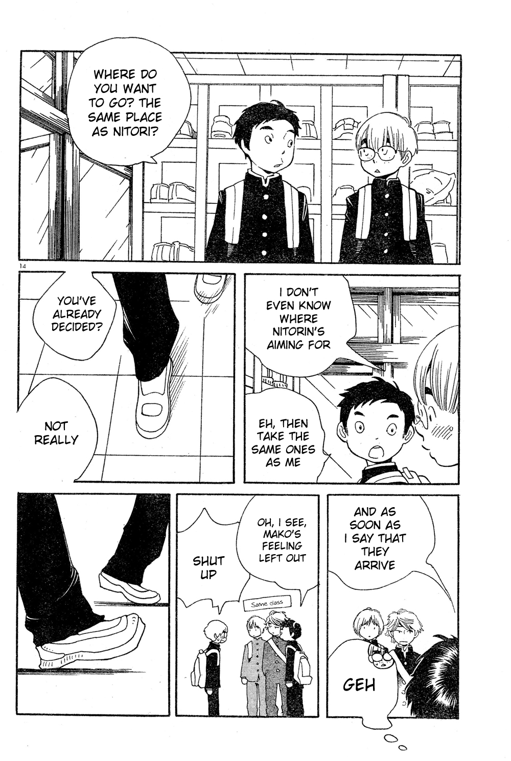 Hourou Musuko Chapter 83 page 14 - Chapter 83: The First Storm of Spring