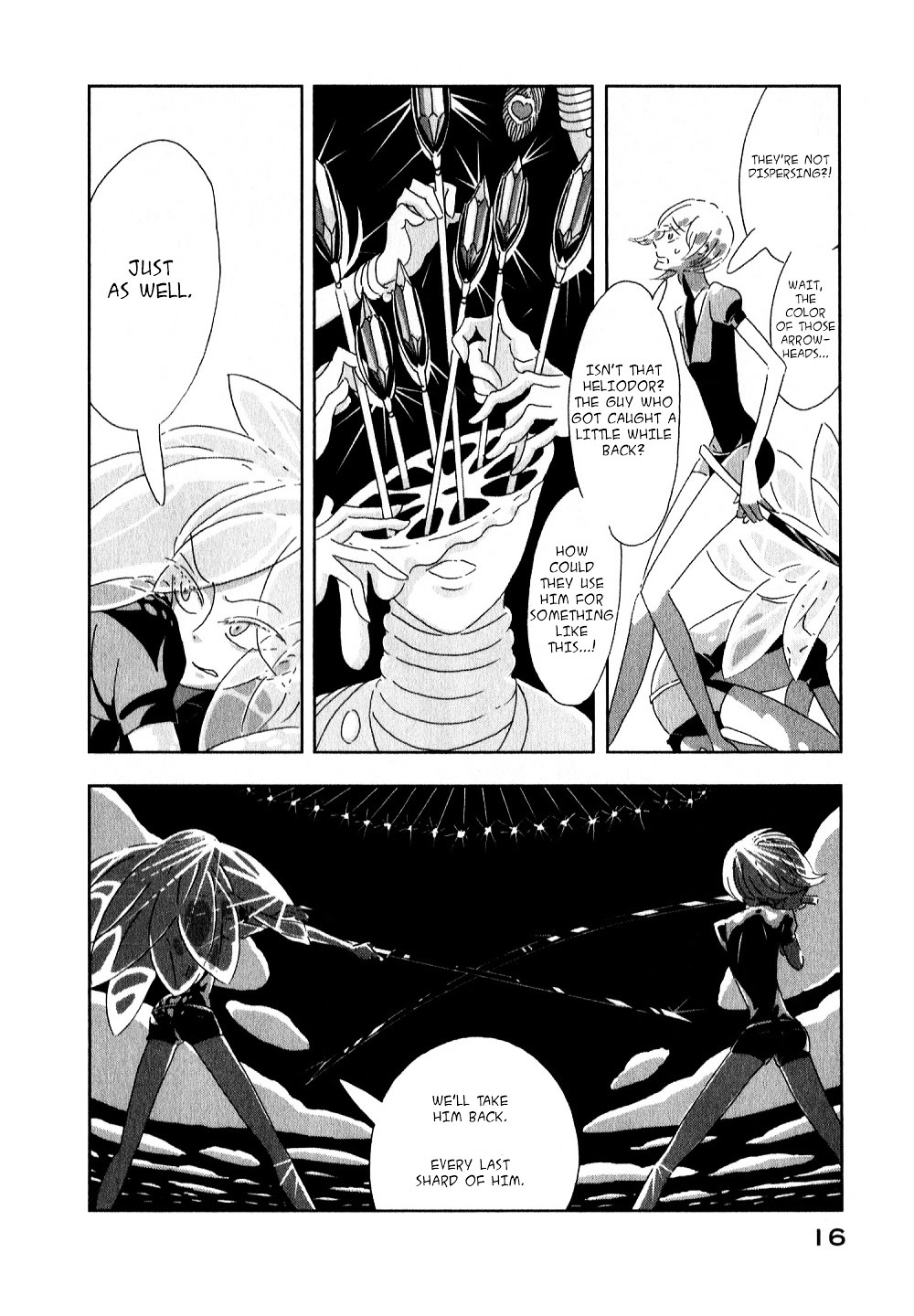 Houseki no Kuni Chapter 1 page 18 - Chapter 1 : Phosphophyllite (original version of translation)