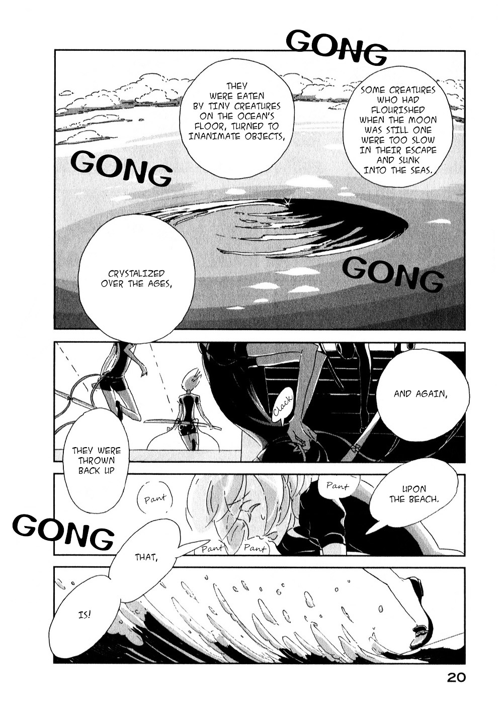 Houseki no Kuni Chapter 1 page 22 - Chapter 1 : Phosphophyllite (original version of translation)