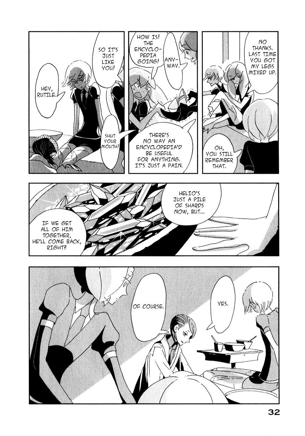 Houseki no Kuni Chapter 1 page 34 - Chapter 1 : Phosphophyllite (original version of translation)