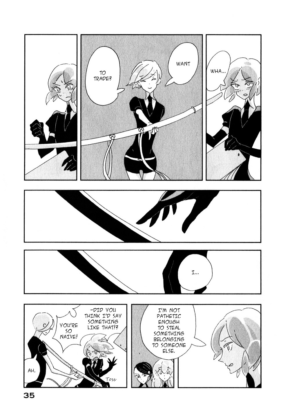 Houseki no Kuni Chapter 1 page 37 - Chapter 1 : Phosphophyllite (original version of translation)