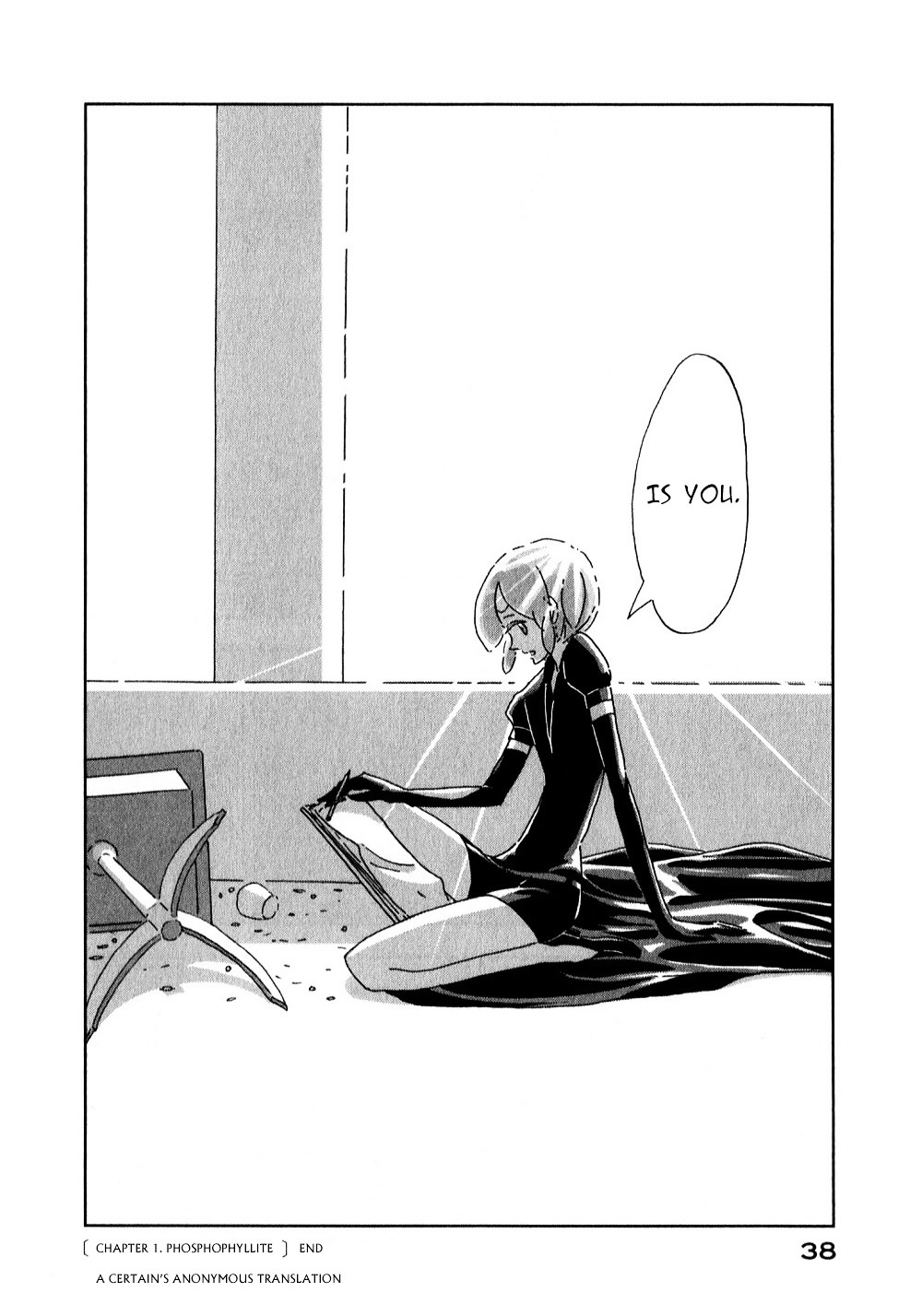 Houseki no Kuni Chapter 1 page 40 - Chapter 1 : Phosphophyllite (original version of translation)