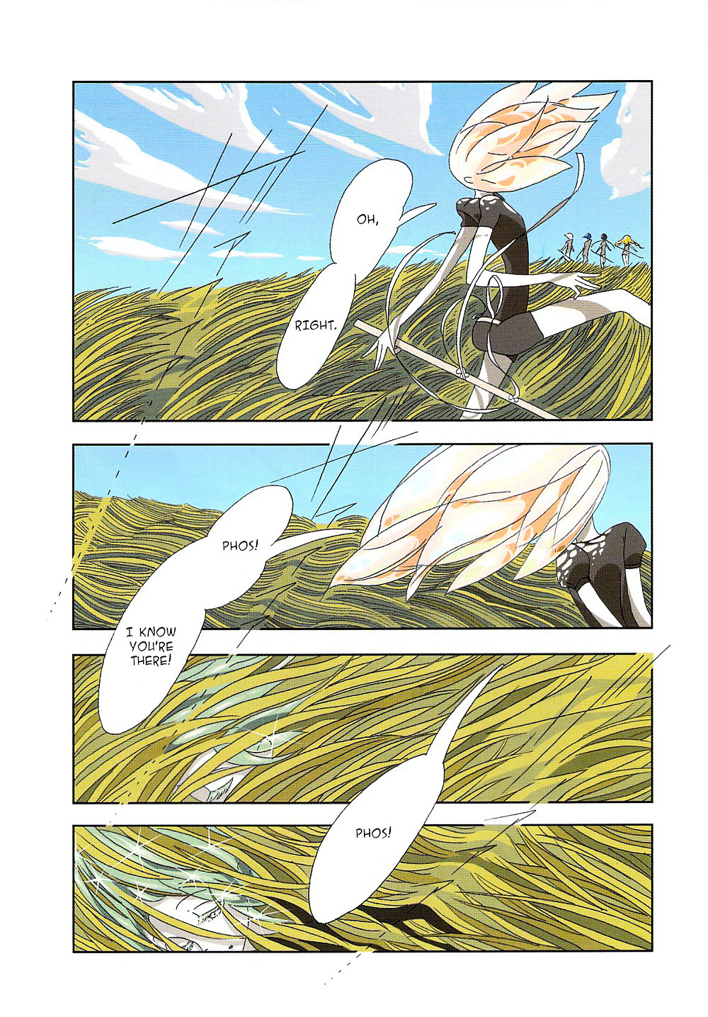 Houseki no Kuni Chapter 1 page 6 - Chapter 1 : Phosphophyllite (original version of translation)