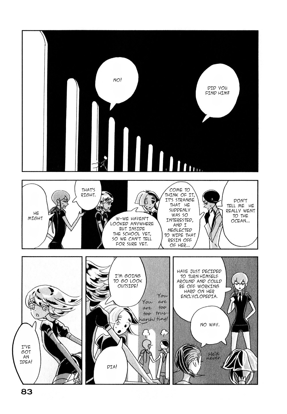 Houseki no Kuni Chapter 10 page 3 - Chapter 10 : Return (original version of translation)