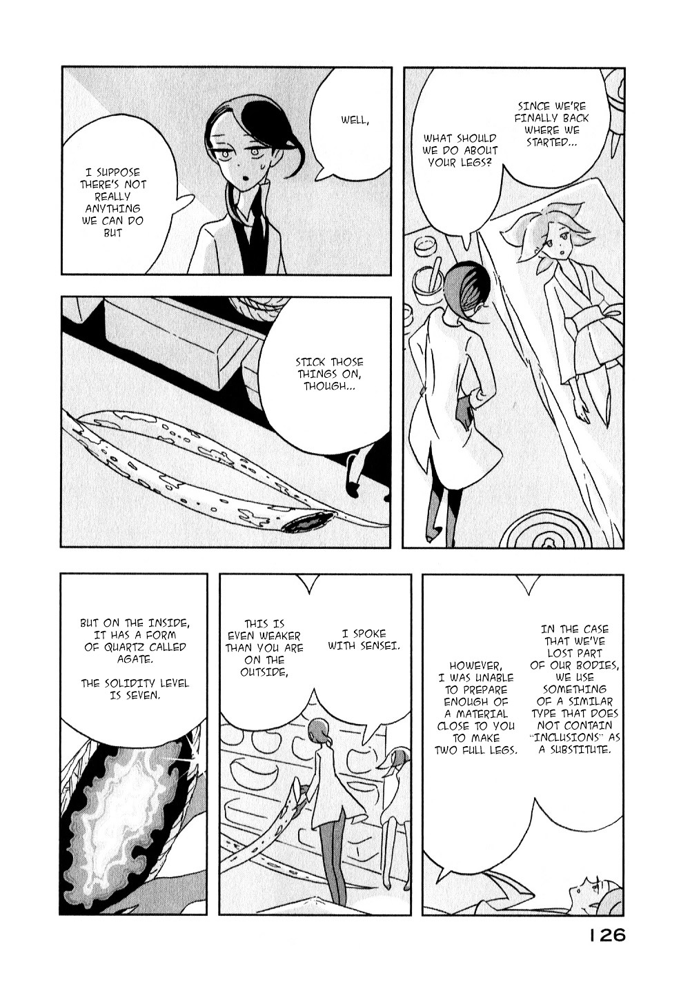 Houseki no Kuni Chapter 11 page 18 - Chapter 11 : New legs (original version of translation)