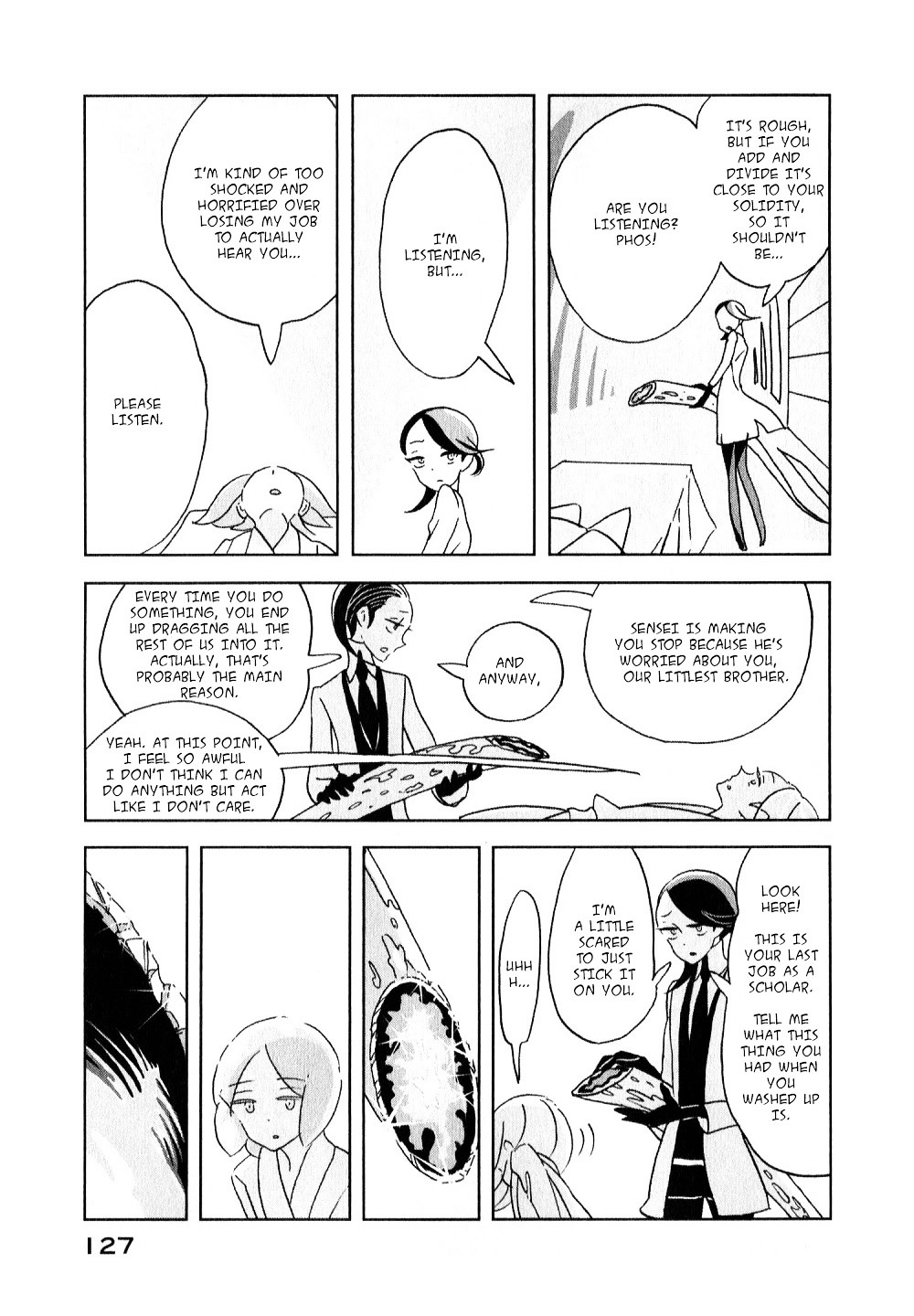 Houseki no Kuni Chapter 11 page 19 - Chapter 11 : New legs (original version of translation)