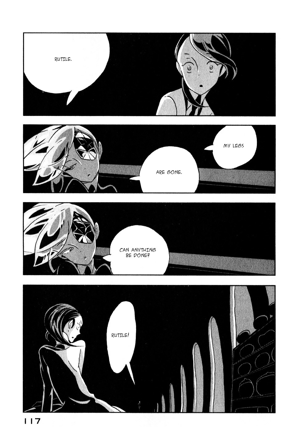 Houseki no Kuni Chapter 11 page 9 - Chapter 11 : New legs (original version of translation)