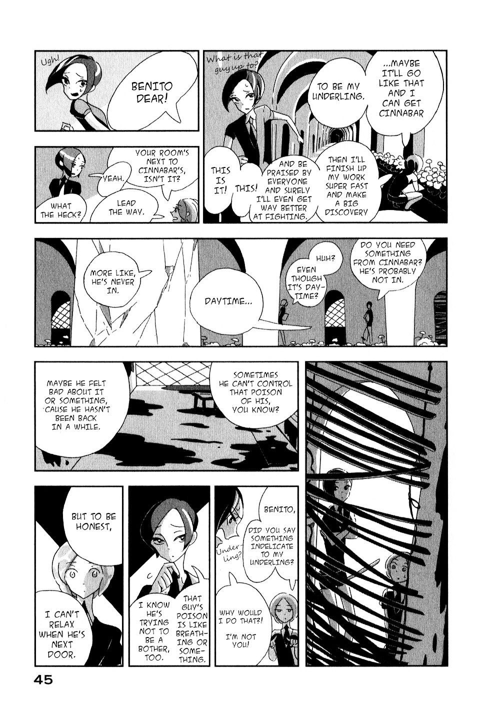 Houseki no Kuni Chapter 2 page 7 - Chapter 2 : Cinnabar (original version of translation)