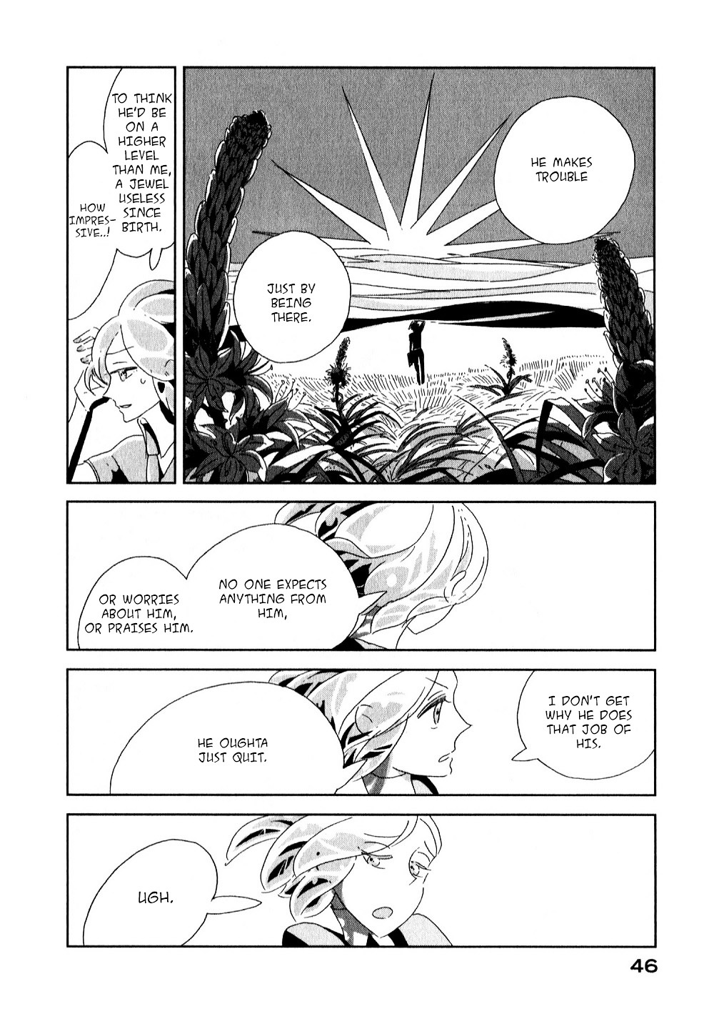 Houseki no Kuni Chapter 2 page 8 - Chapter 2 : Cinnabar (original version of translation)