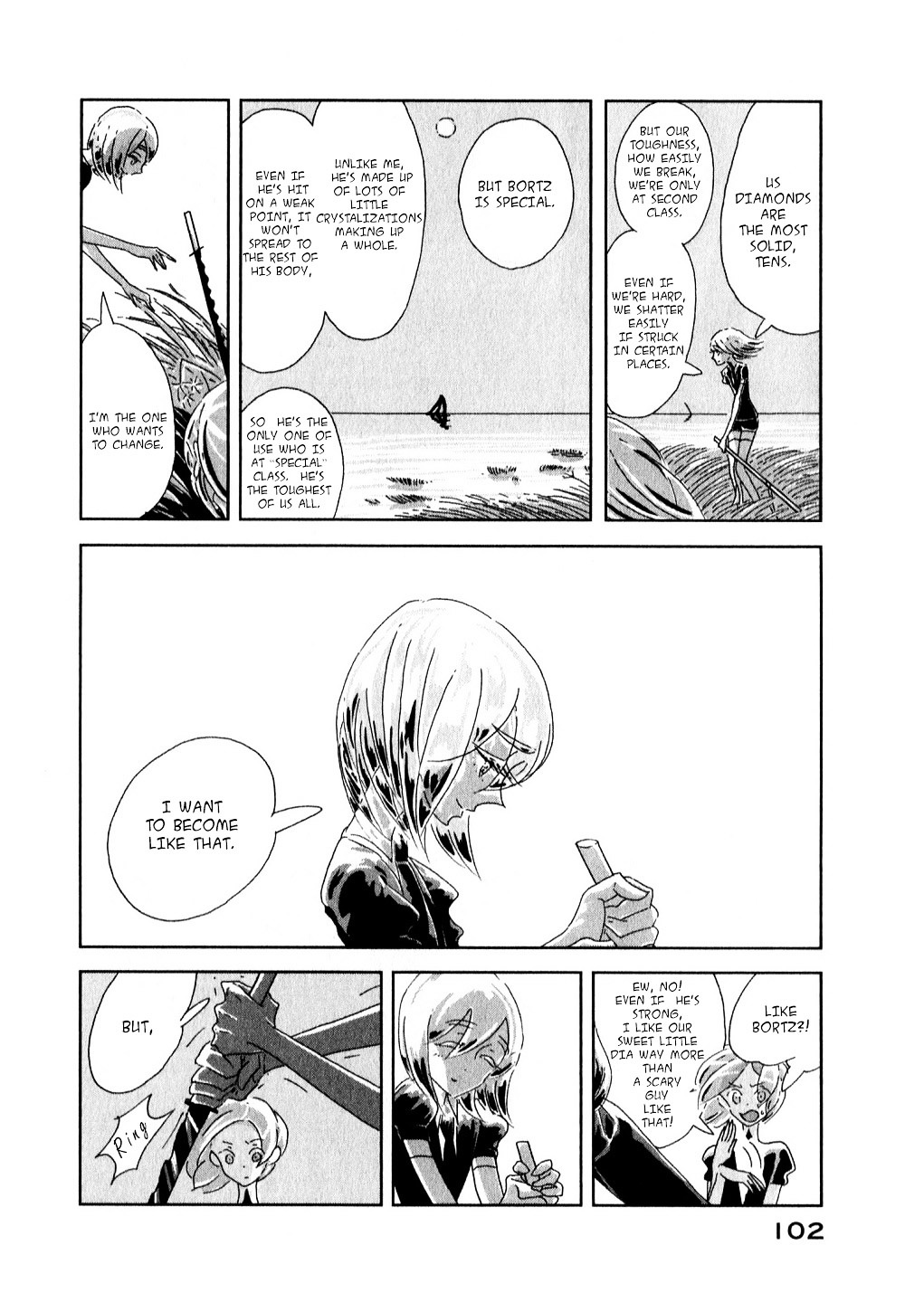 Houseki no Kuni Chapter 3 page 26 - Chapter 3 : Diamond (original version of translation)
