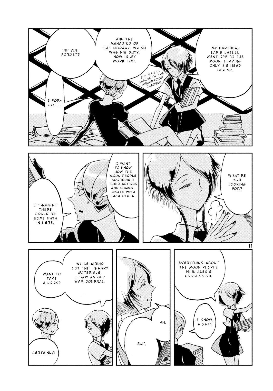 Houseki no Kuni Chapter 32 page 11 - Chapter 32 : Anxiety